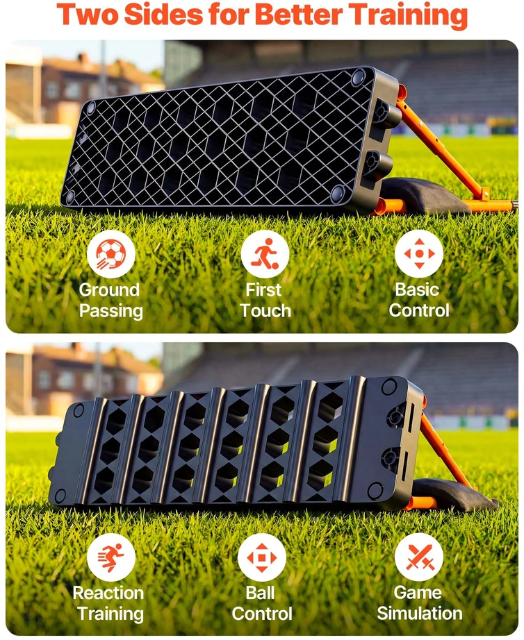 Futbolo atmušimo lenta. 99x24.5 cm. dvipusė. refleksų ir perdavimų treniruotėms