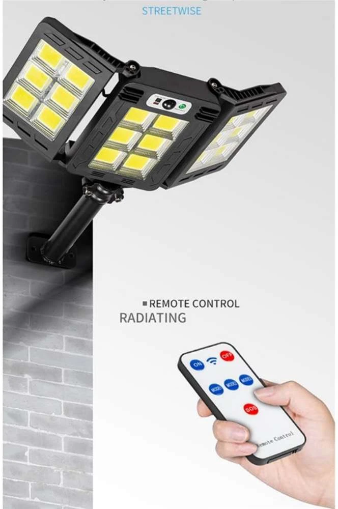 Gatvės šviestuvas BERIMAX 1KT-9QHT su saulės elementu 450 W