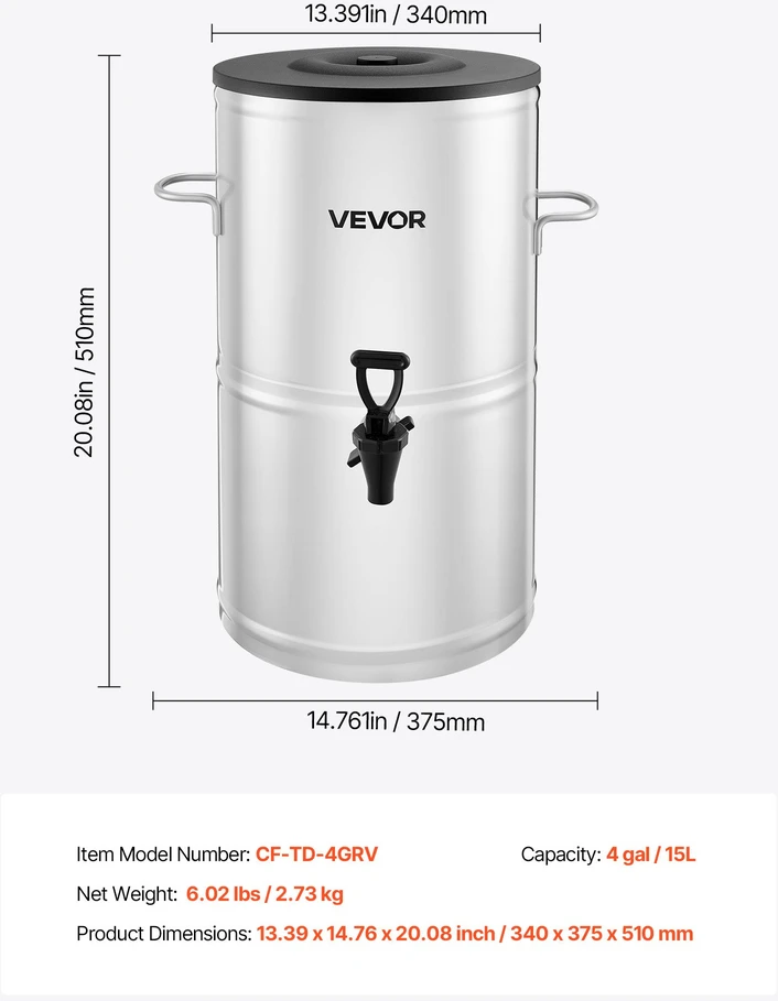 Gėrimų dispenseris talpa 15 l
