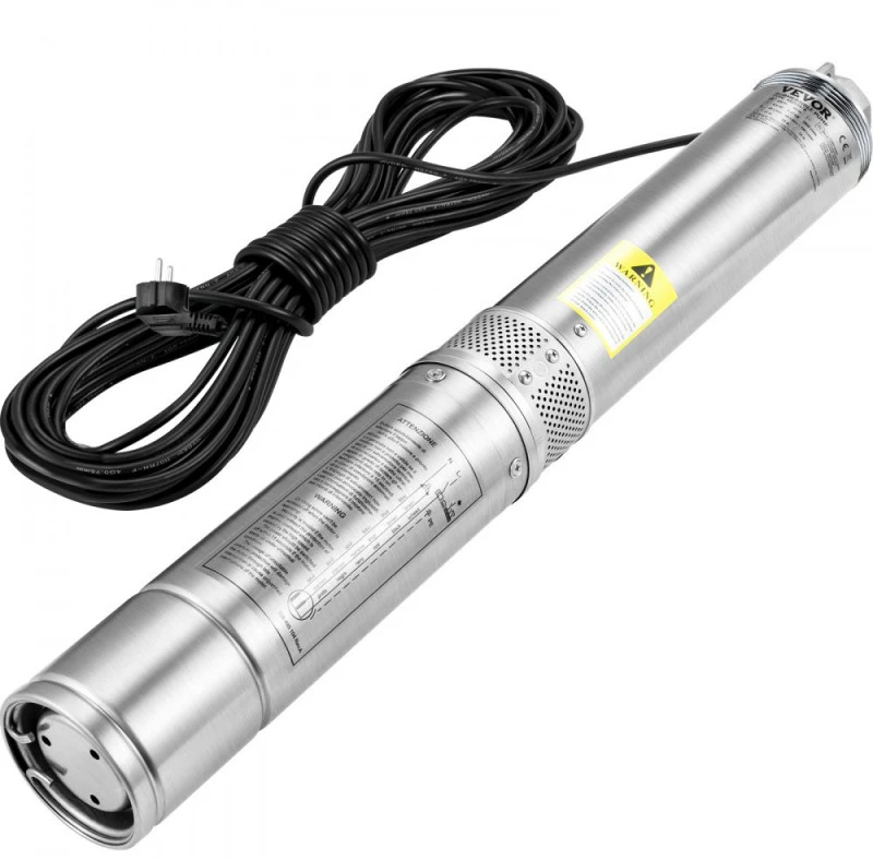 Giliavandenis siurblys. 750W. 100 l/min. 66 m kėlimo aukštis. 20 m laidas. skersmuo 76 mm