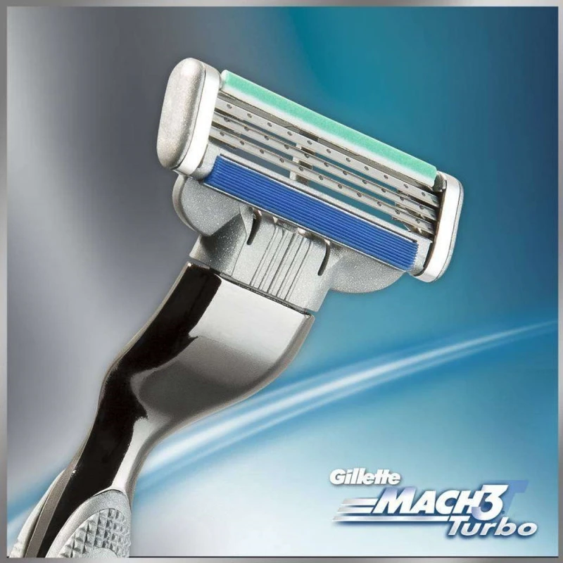 Gillette Mach 3 Turbo Skutimosi peiliukai 4 vnt.