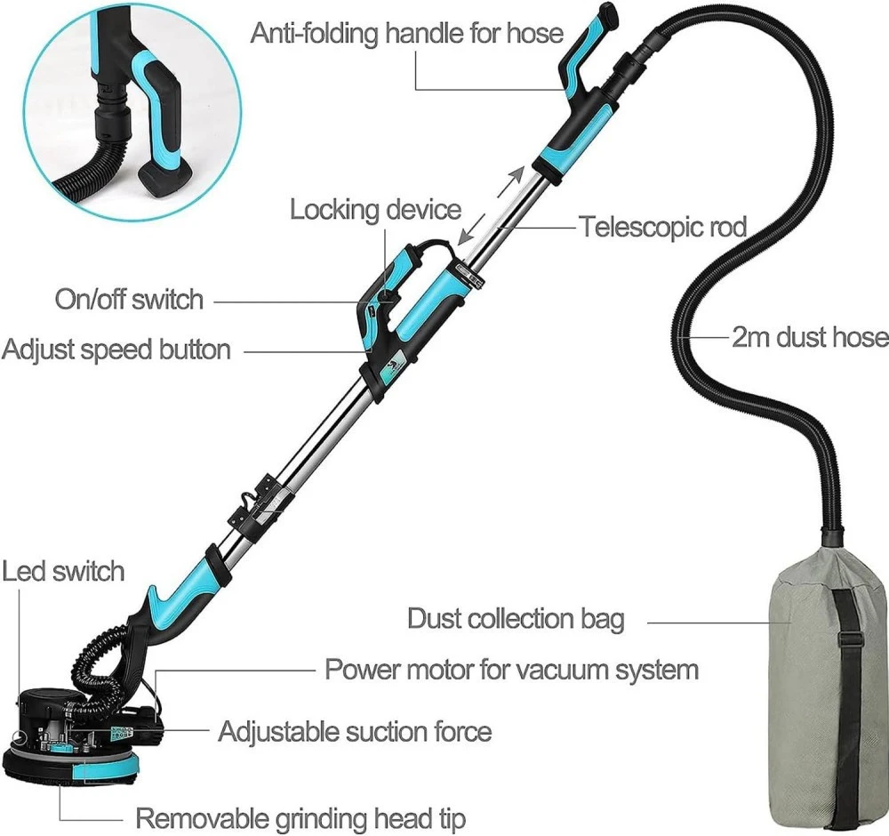 Gipso glaisto šlifuoklis GiraffeSander GS17 BERIMAX 1750 W