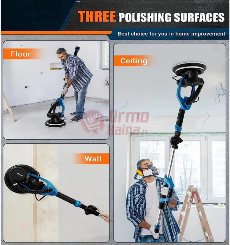 Gipso glaisto šlifuoklis (žirafa) BOXER BX700 2200W 230V