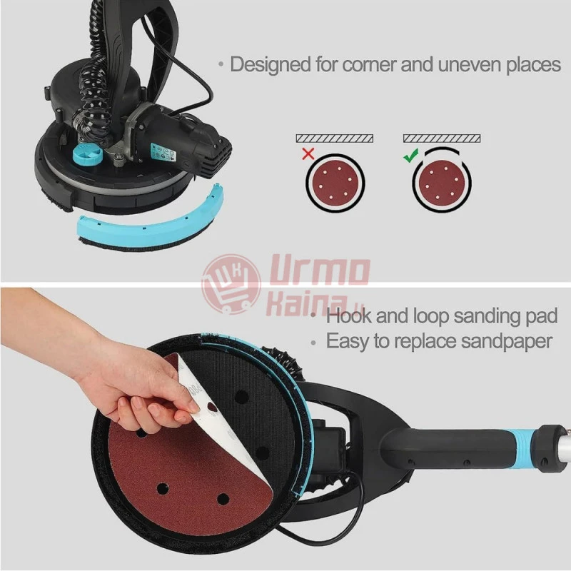 Gipso glaisto šlifuoklis (žirafa) BOXER BX700 2200W 230V
