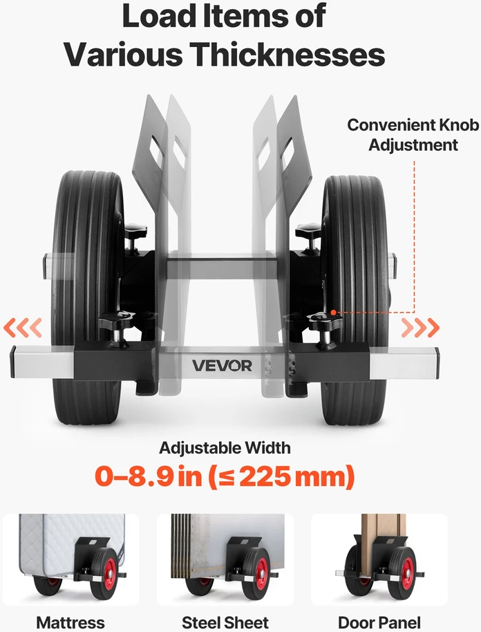 Gipso kartono plokščių vežimėlis. keliamoji galia 453.6kg. su 25 cm pasukamais ratukais. juodas