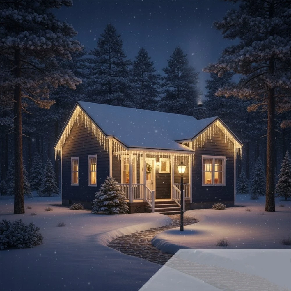 Girlianda varvekliai IceWarm IW500 BERIMAX 500 LED. 22.5 m. šilta balta