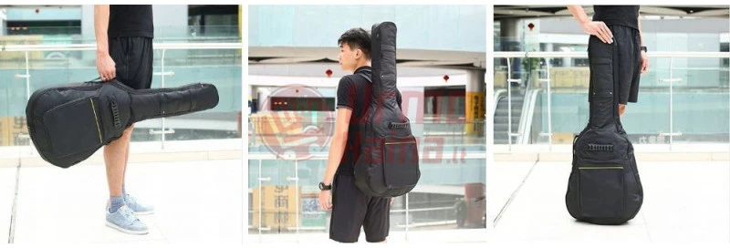 Gitaros dėklas MT juodas 107x44x12 cm