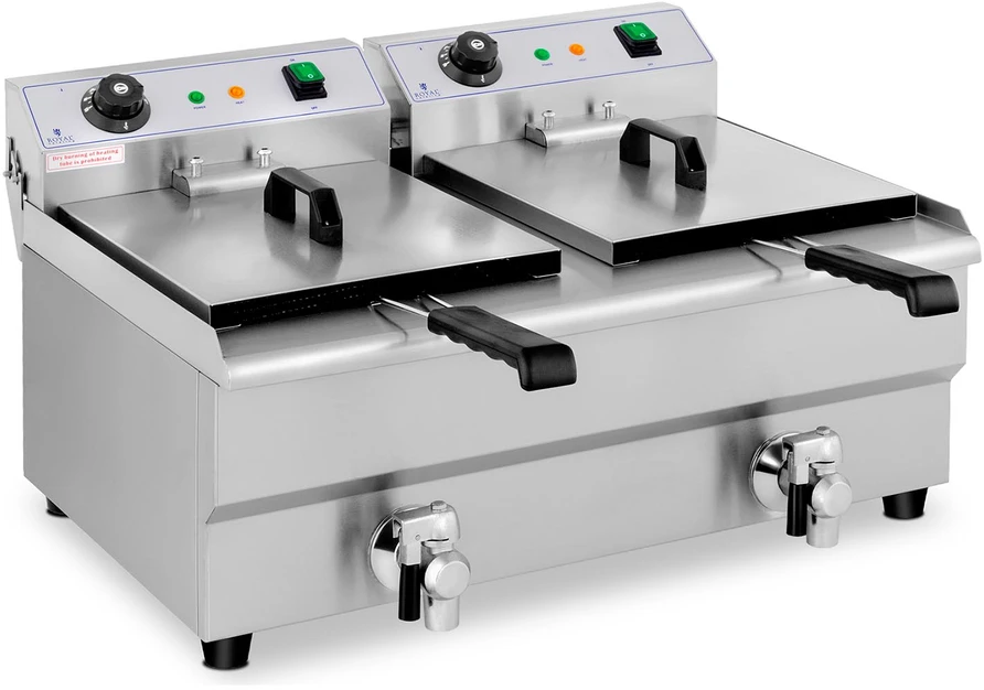 Gruzdintuvė Dviguba elektrinė gruzdintuvė 230 V 3200W 13 L
