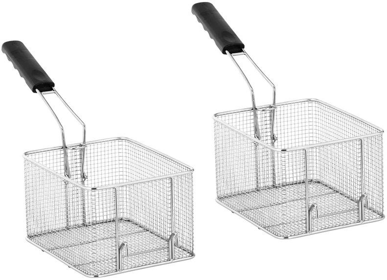 Gruzdintuvė Dviguba elektrinė gruzdintuvė su kranais ir termostatu 2x8L pilka