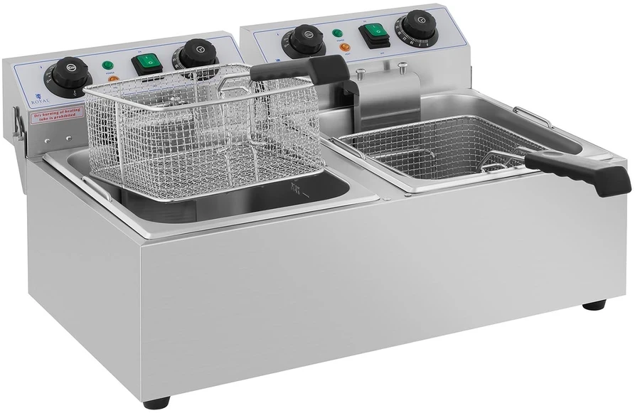Gruzdintuvė Elektrinė dviejų skyrių gruzdintuvė, 20 L