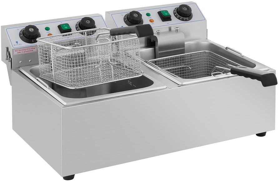 Gruzdintuvė Elektrinė dviejų skyrių gruzdintuvė 20 L
