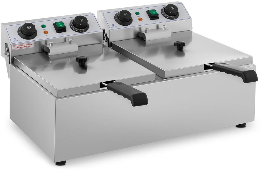 Gruzdintuvė Elektrinė dviejų skyrių gruzdintuvė 20 L