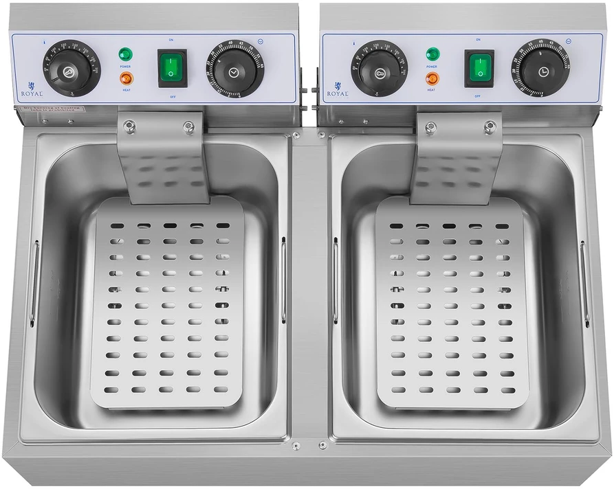 Gruzdintuvė Elektrinė dviejų skyrių gruzdintuvė 20 L