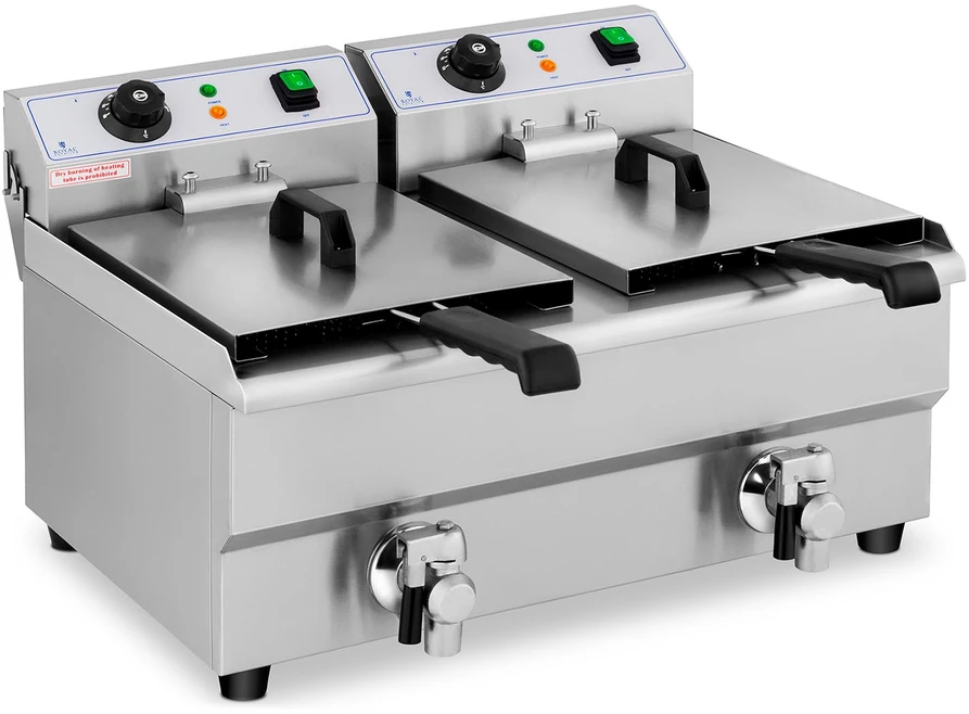 Gruzdintuvė Elektrinė dviguba gastronominė gruzdintuvė, 20 L
