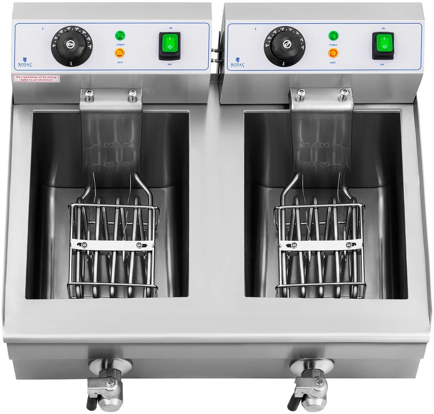 Gruzdintuvė Elektrinė dviguba gastronominė gruzdintuvė 20 L