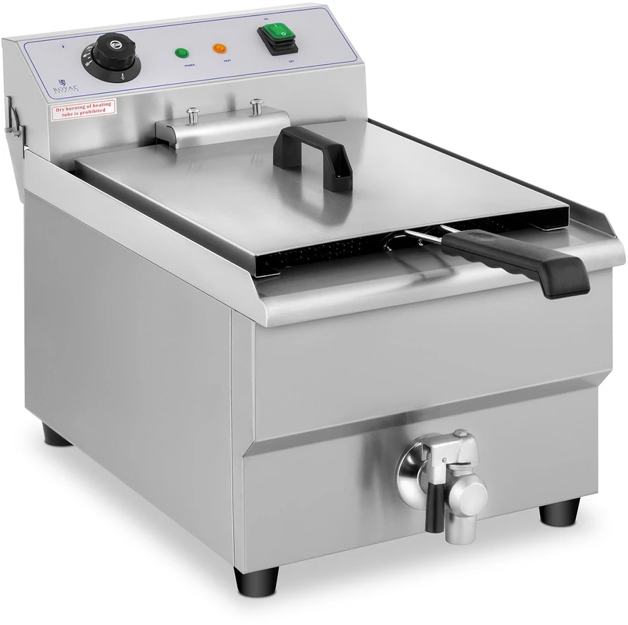 Gruzdintuvė Elektrinė gastronominė gruzdintuvė su kranu 16 L