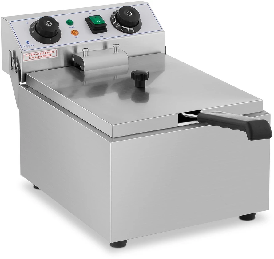 Gruzdintuvė Elektrinė gastronominė gruzdintuvė 230 V 3200W 10 L nerūdijantis plienas
