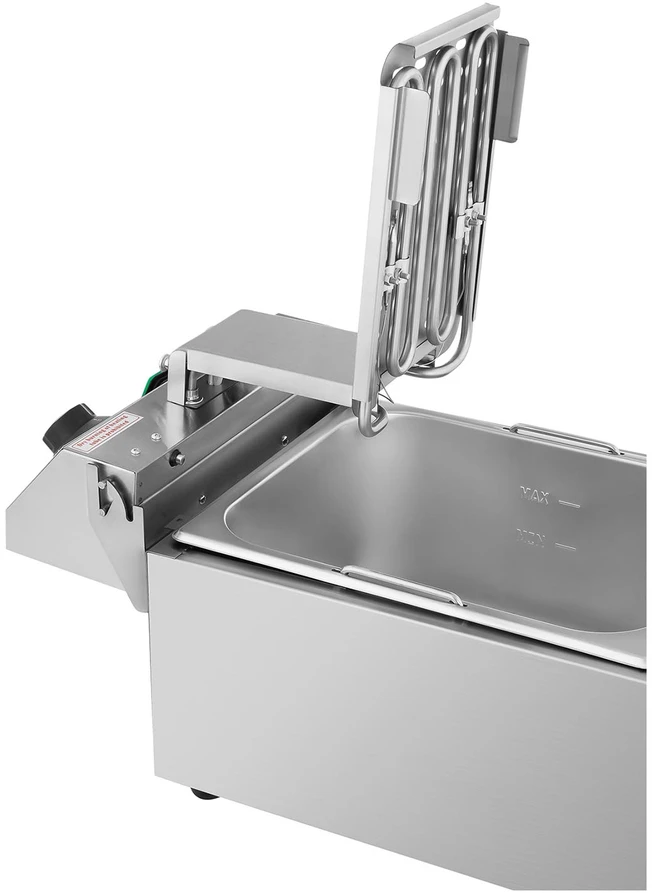 Gruzdintuvė Elektrinė gastronominė gruzdintuvė 230 V 3200W 10 L nerūdijantis plienas