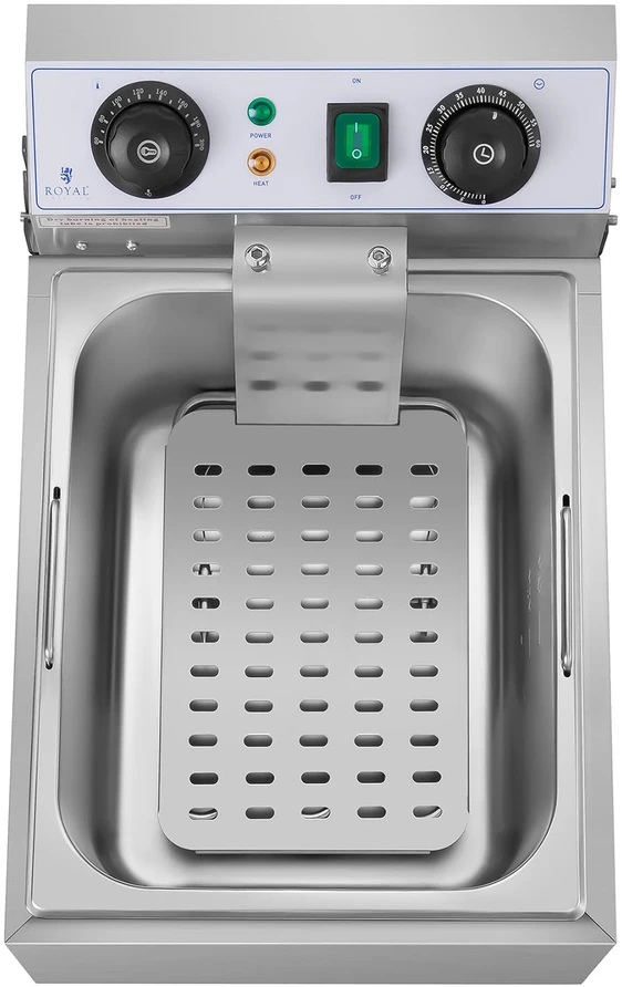 Gruzdintuvė Elektrinė gastronominė gruzdintuvė 230 V 3200W 10 L nerūdijantis plienas