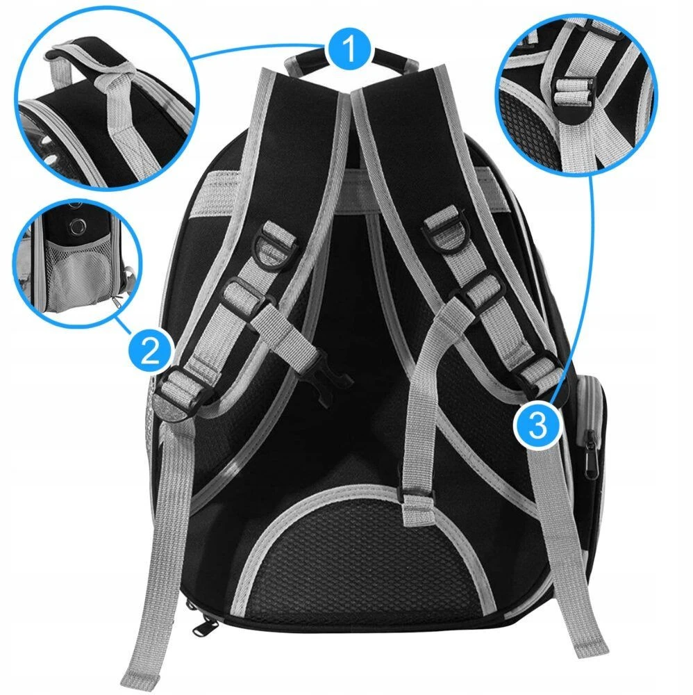 Gyvūnų transportavimo kuprinė BERIMAX 3WK-1VP 7kg. 40x30x28 cm