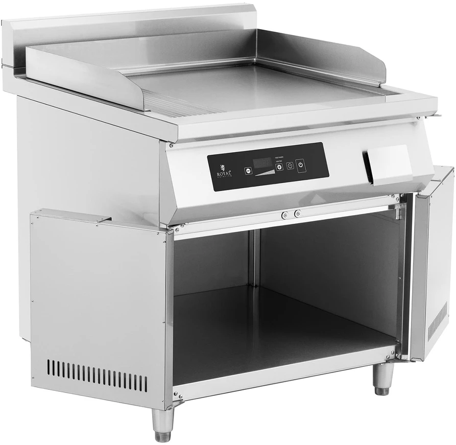 Indukcinė grilis lygia plokštuma 720 x 610 mm 80-300°C 10000 W