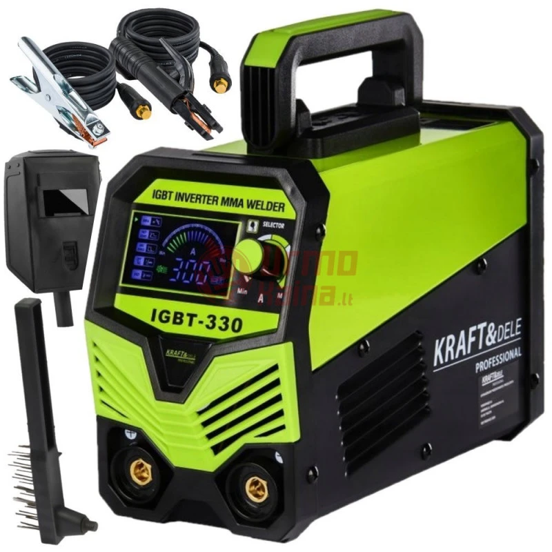 Inverterinis suvirinimo aparatas IGBT/MMA/LIFT/TIG 300A KRAFT&DELE KD1879