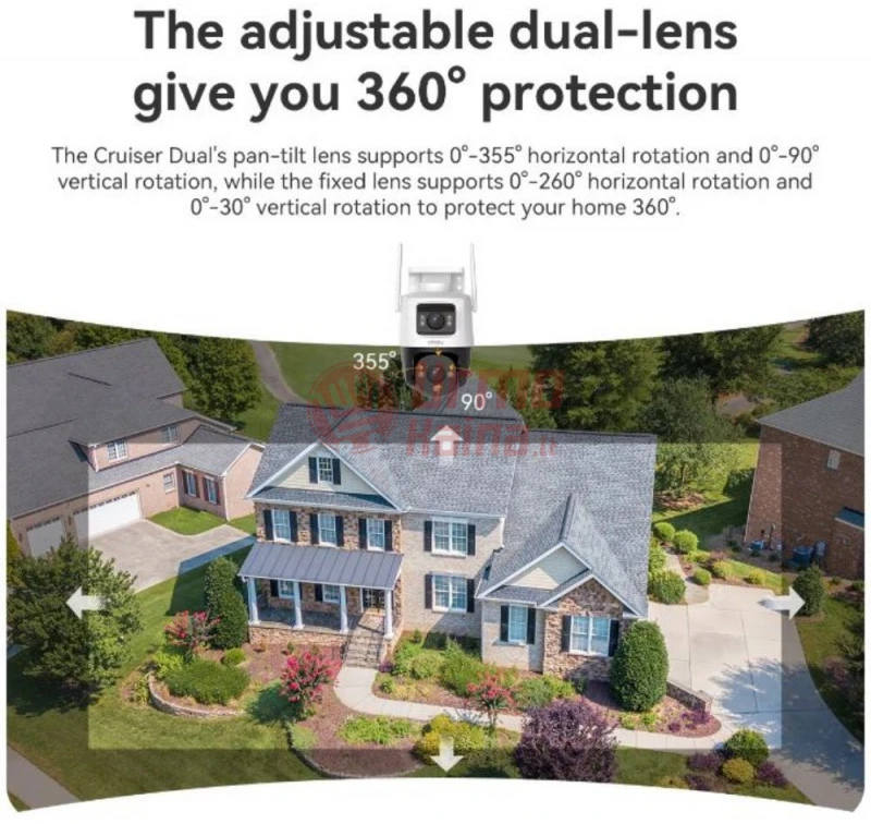 IP stebėjimo kamera IMOU Dvigubas WiFi Cruiser Dual 10MP