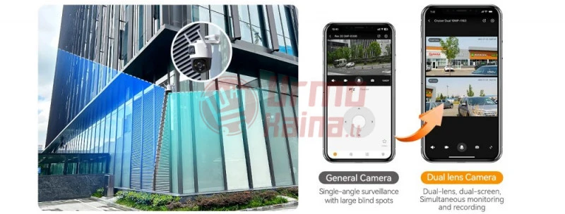 IP stebėjimo kamera IMOU Dvigubas WiFi Cruiser Dual 10MP