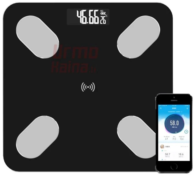 Išmanios vonios svarstyklės su „Bluetooth“ DM01
