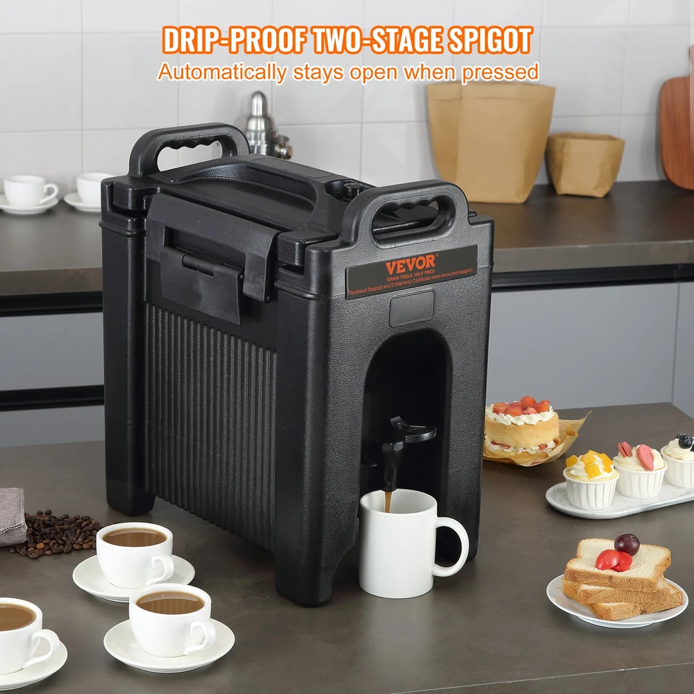 Izoterminis gėrimų dispenseris su čiaupu. talpa 9.5 l. vaišėms ir renginiams