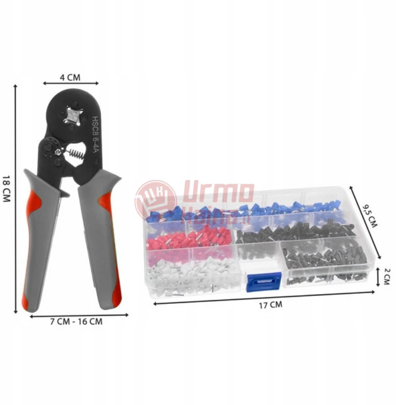 Kabelių antgalių presavimo replės 025-10 mm² CS001