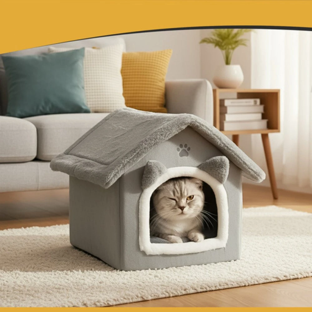 Kačių namelis CatHome CH01 BERIMAX pilka