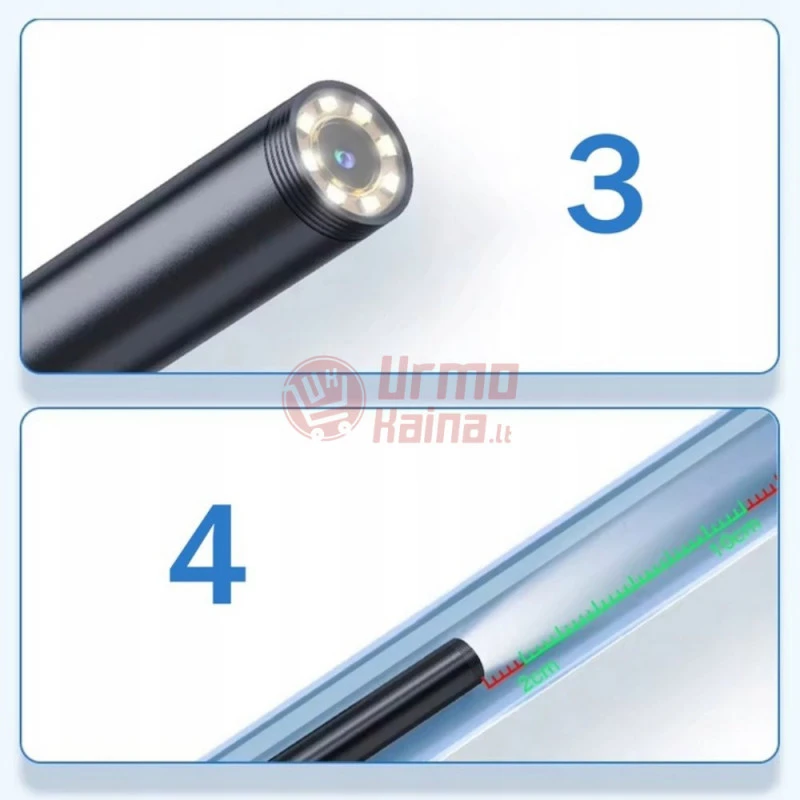 Kamera endoskopas su Wi-fi W300 3 m 8 mm