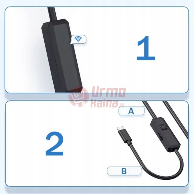 Kamera endoskopas su Wi-fi W300 3 m 8 mm