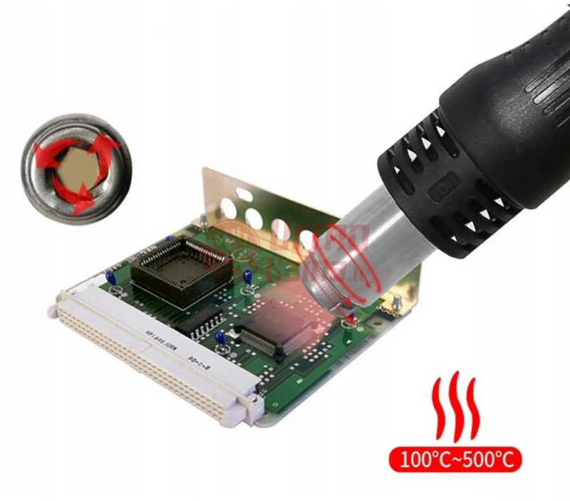 Karšto oro litavimo stotelė 100-500°C 700W IRON 858D