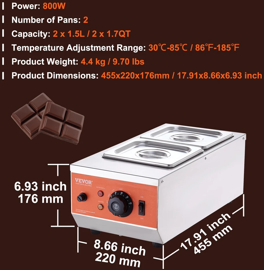 Keptuvė / puodas 800 W talpa 1.5 l