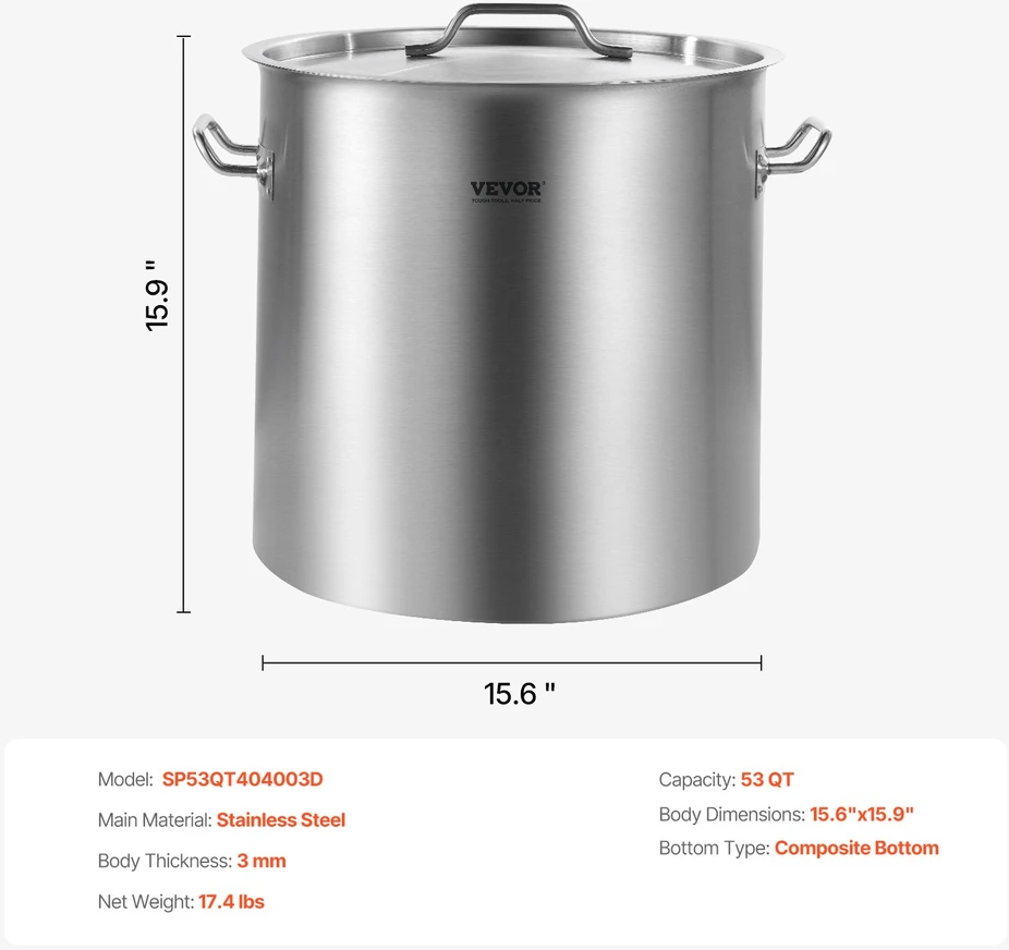 Keptuvė / puodas talpa 50.1 l