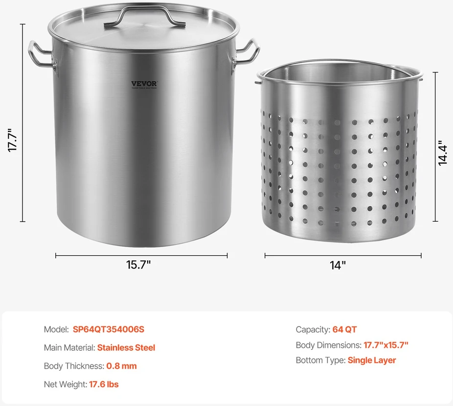 Keptuvė / puodas talpa 54 l
