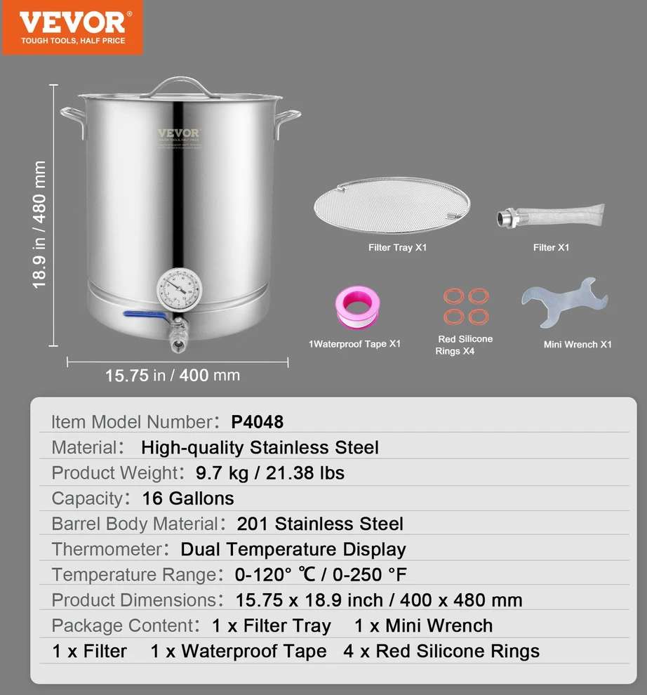 Keptuvė / puodas talpa 60.6 l