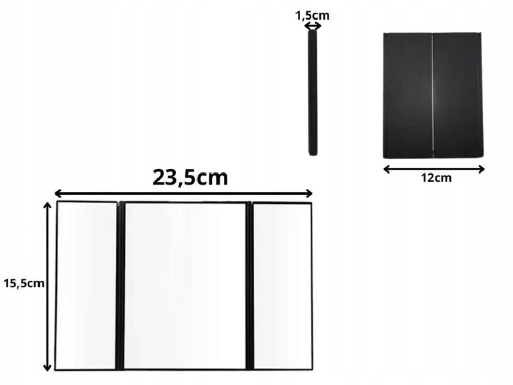 Kosmetinis veidrodis LumiMirror Glow BERIMAX su apšvietimu