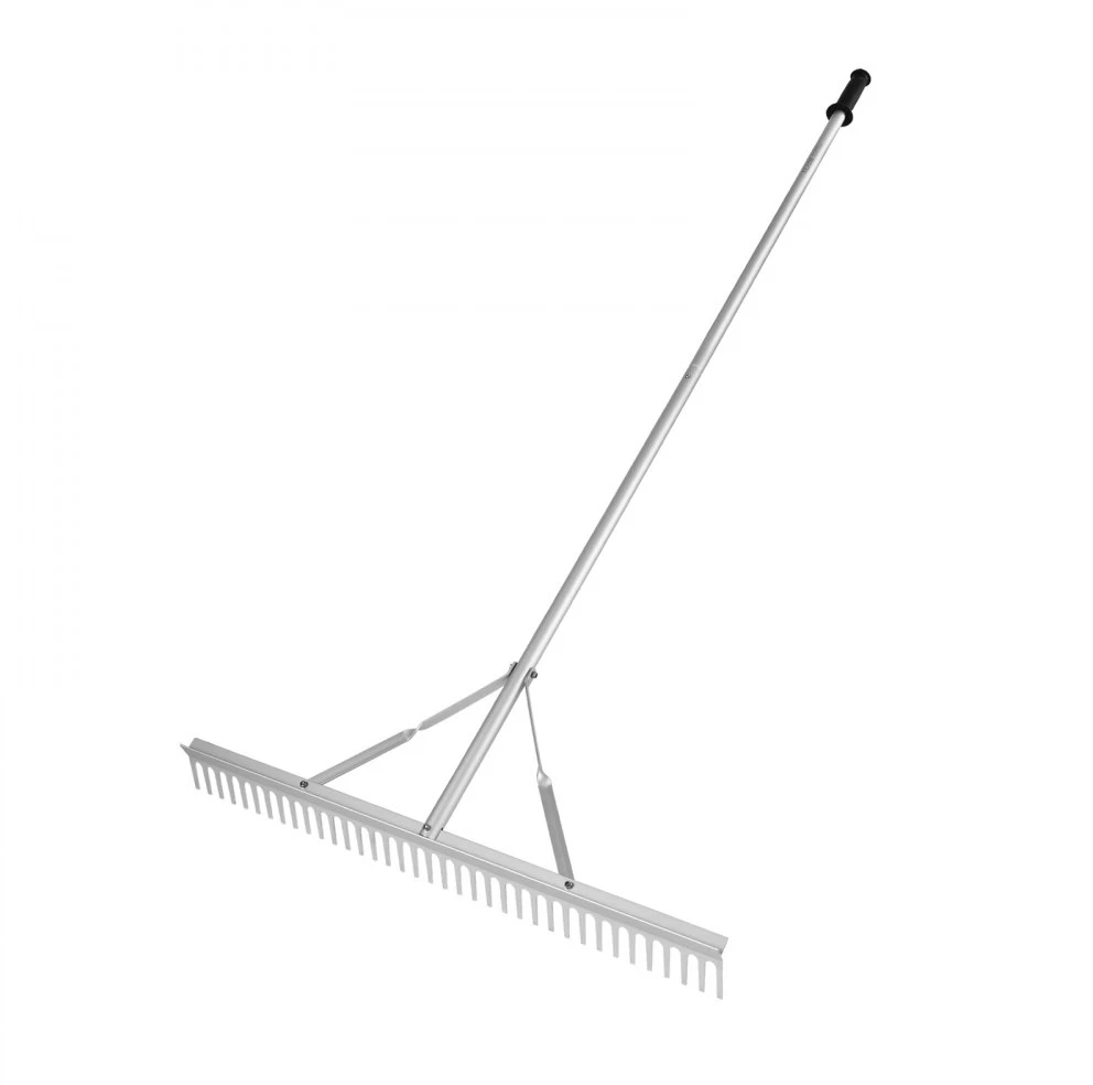 Kraštovaizdžio grėblys galvutė 914 cm aliuminio kotas 1905 cm reguliuojama rankena