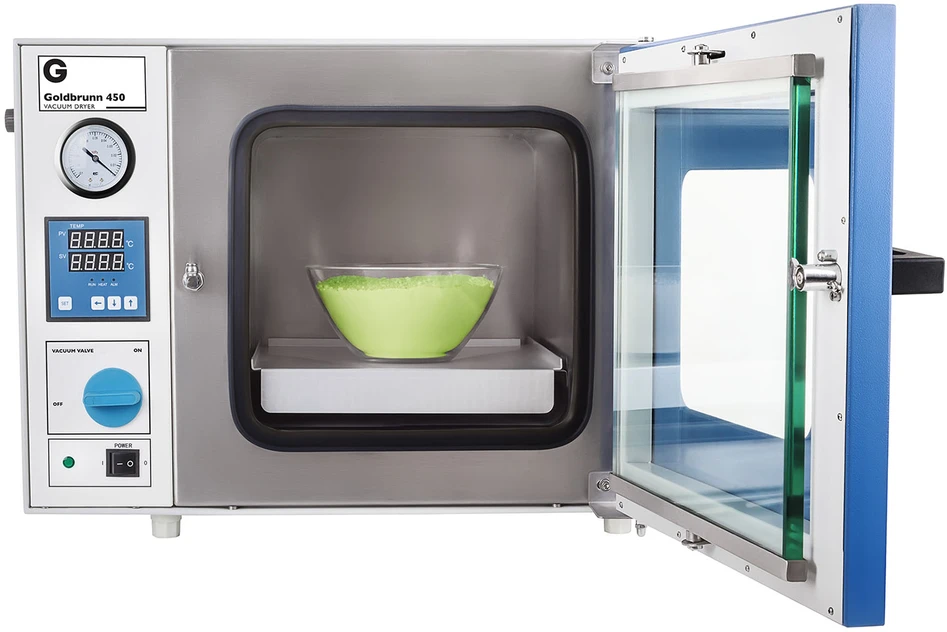 Laboratorinė vakuuminė džiovyklė Goldbrunn 450W 20L