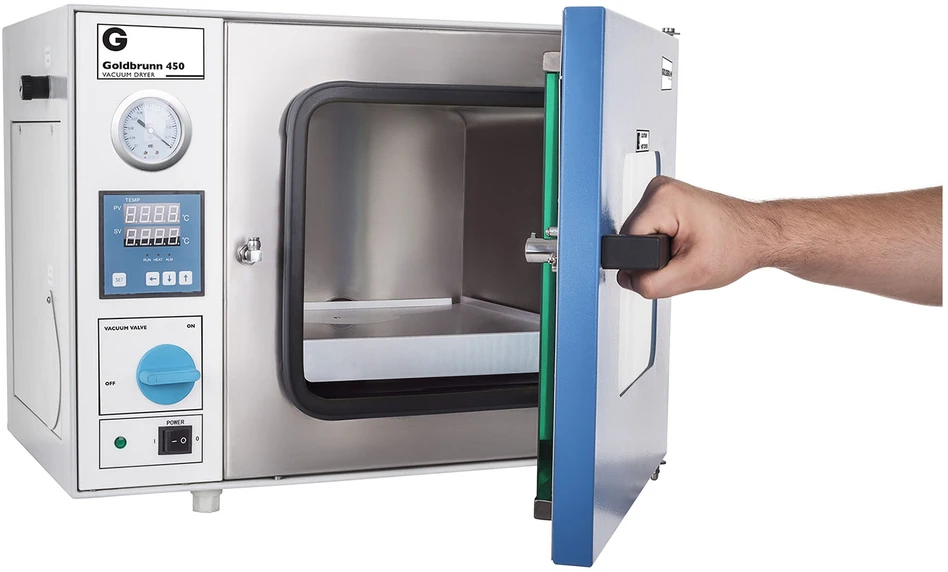 Laboratorinė vakuuminė džiovyklė Goldbrunn 450W 20L