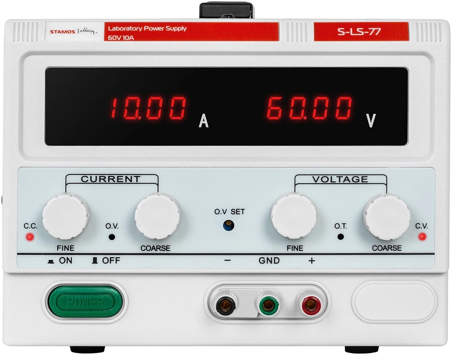 Laboratorinis impulsinis maitinimo šaltinis 0-60V 0-10A DC
