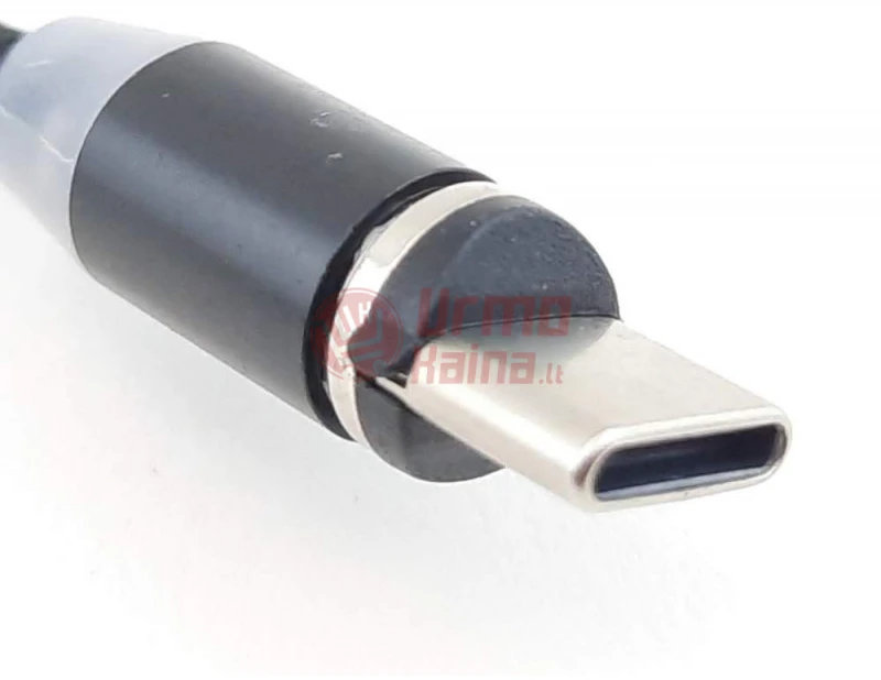 Laidas USB-A į USB-Micro/C/Lightning 1 m magnetinis 3in1