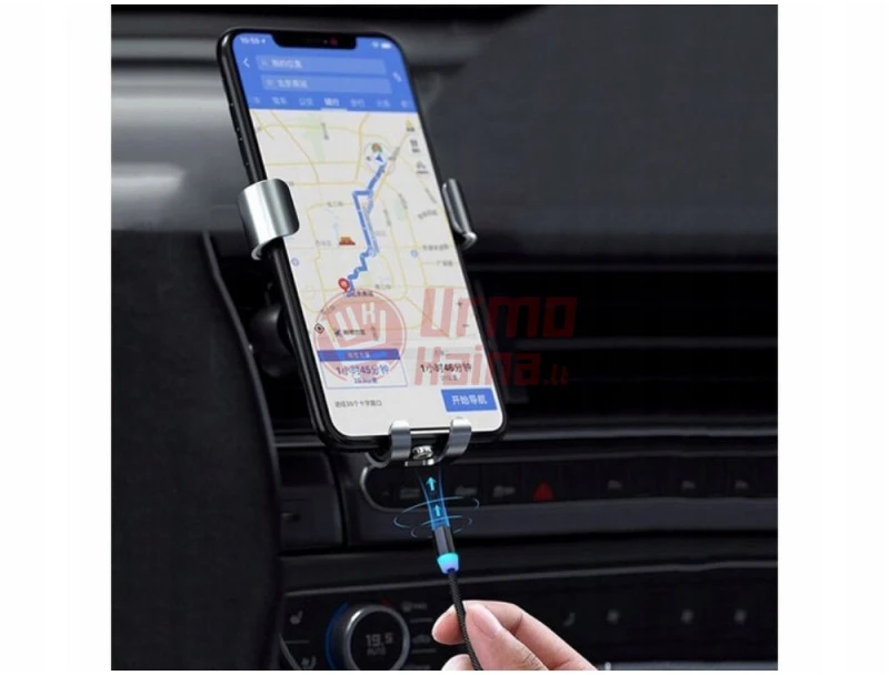 Laidas USB-A į USB-Micro/C/Lightning 1 m magnetinis 3in1