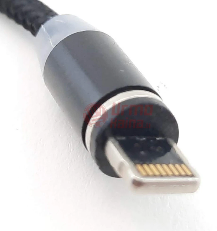 Laidas USB-A į USB-Micro/C/Lightning 1 m magnetinis 3in1