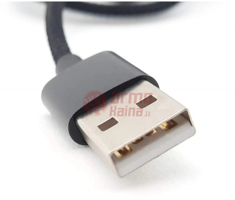 Laidas USB-A į USB-Micro/C/Lightning 1 m magnetinis 3in1