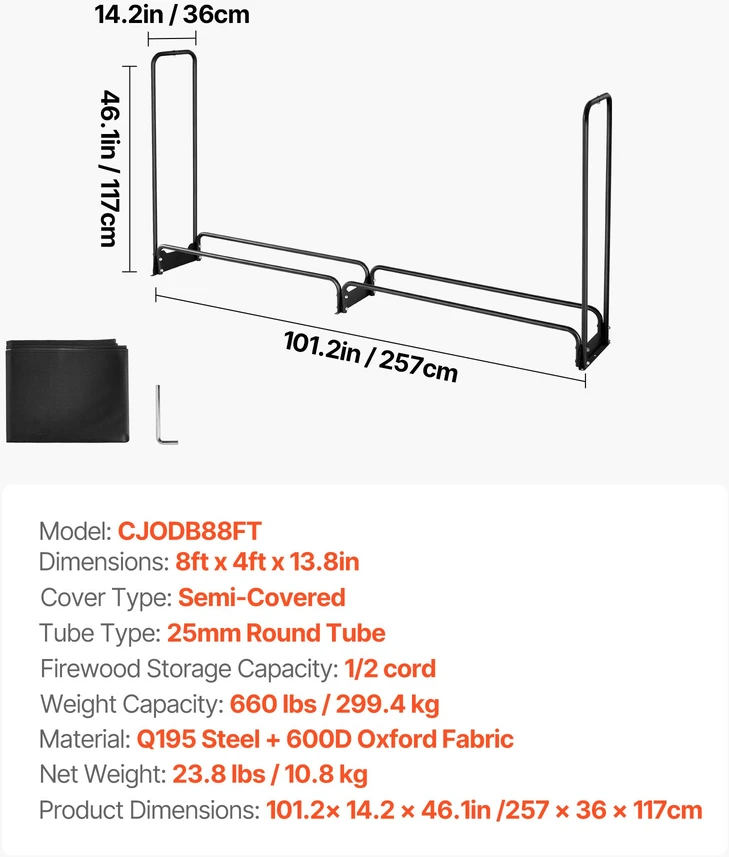 Lauko malkinė su vandeniui atsparia danga. 2570 mm. metalinė su lynu. keliamoji galia 299.4kg