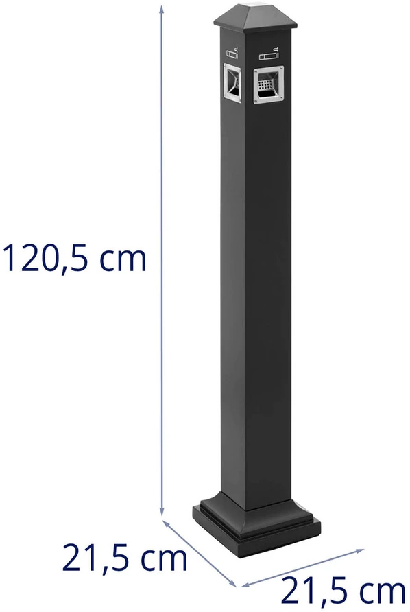Lauko peleninė su užraktu tamsiai pilka 35 L